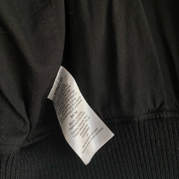 Vince Linen Ribbed Bomber - Picture 5 of 6